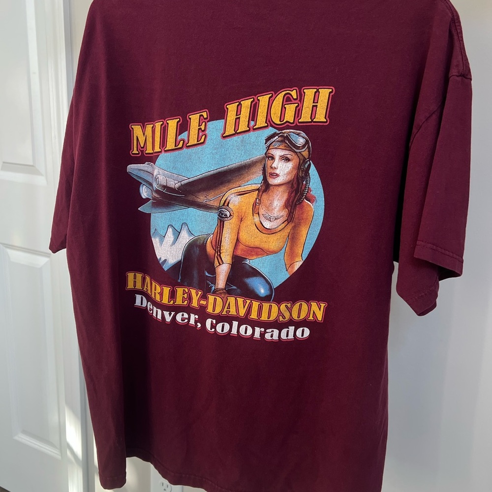 Harley-Davidson Burgundy Tee